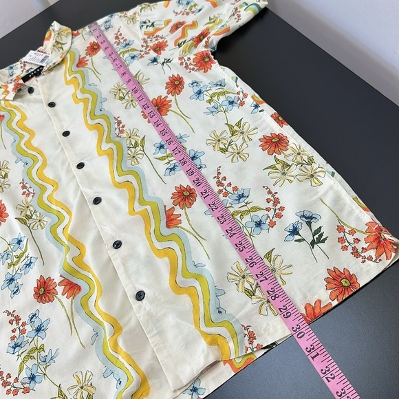 Pacsun Cruise Resort Camp Button Up Shirt Standard Fit Lightweight M Floral - Picture 11 of 16